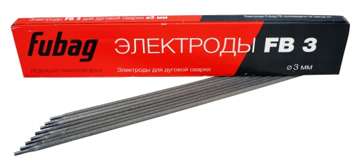FUBAG Электрод сварочный с рутиловым покрытием FB 3 D3,0 мм (пачка 0,9 кг)   