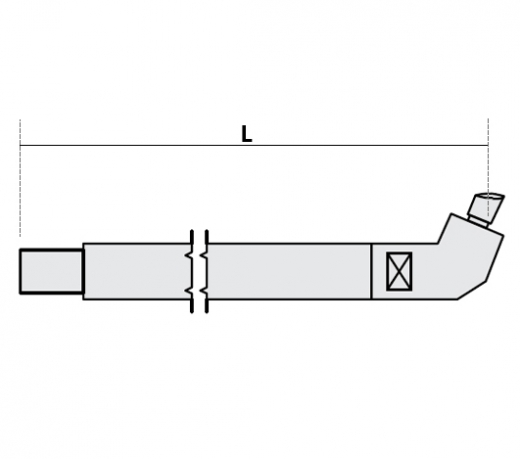 FUBAG Нижнее плечо наклонное O 30 х 400мм для серии SG 8-12-18-25