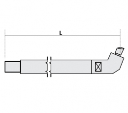 FUBAG Нижнее плечо наклонное O 40 х 600мм для серии SG 36-42